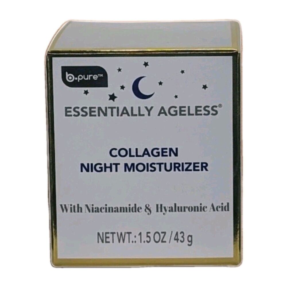 b.pure Essentially Ageless Collagen Night Moisturizer 1.5 ozs